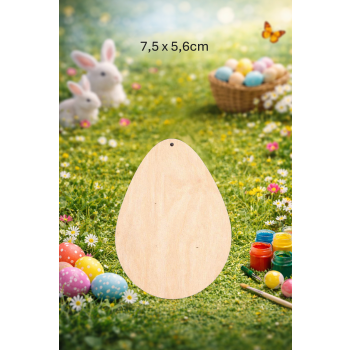 Jajko 7,5cm, sklejka 3mm